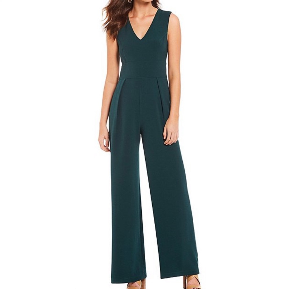 NWT Sugarlips hunter green wide leg jumpsuit XS